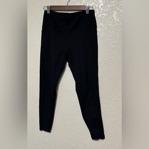 Large Black Capri Leggings